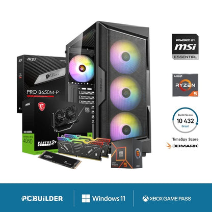 GUNMANSA PCBuilder AMD Ryzen 5 7600 SPECIALIST Windows 11 Gaming PC