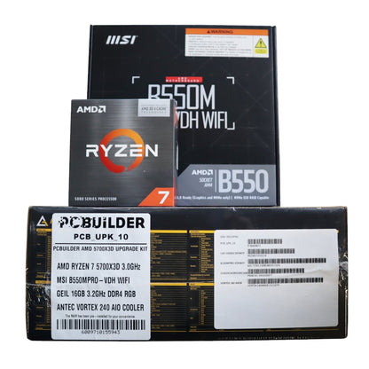 GUNMANSA PCBuilder AMD Ryzen 7 5700X3D LEVEL UP Prime Upgrade Kit