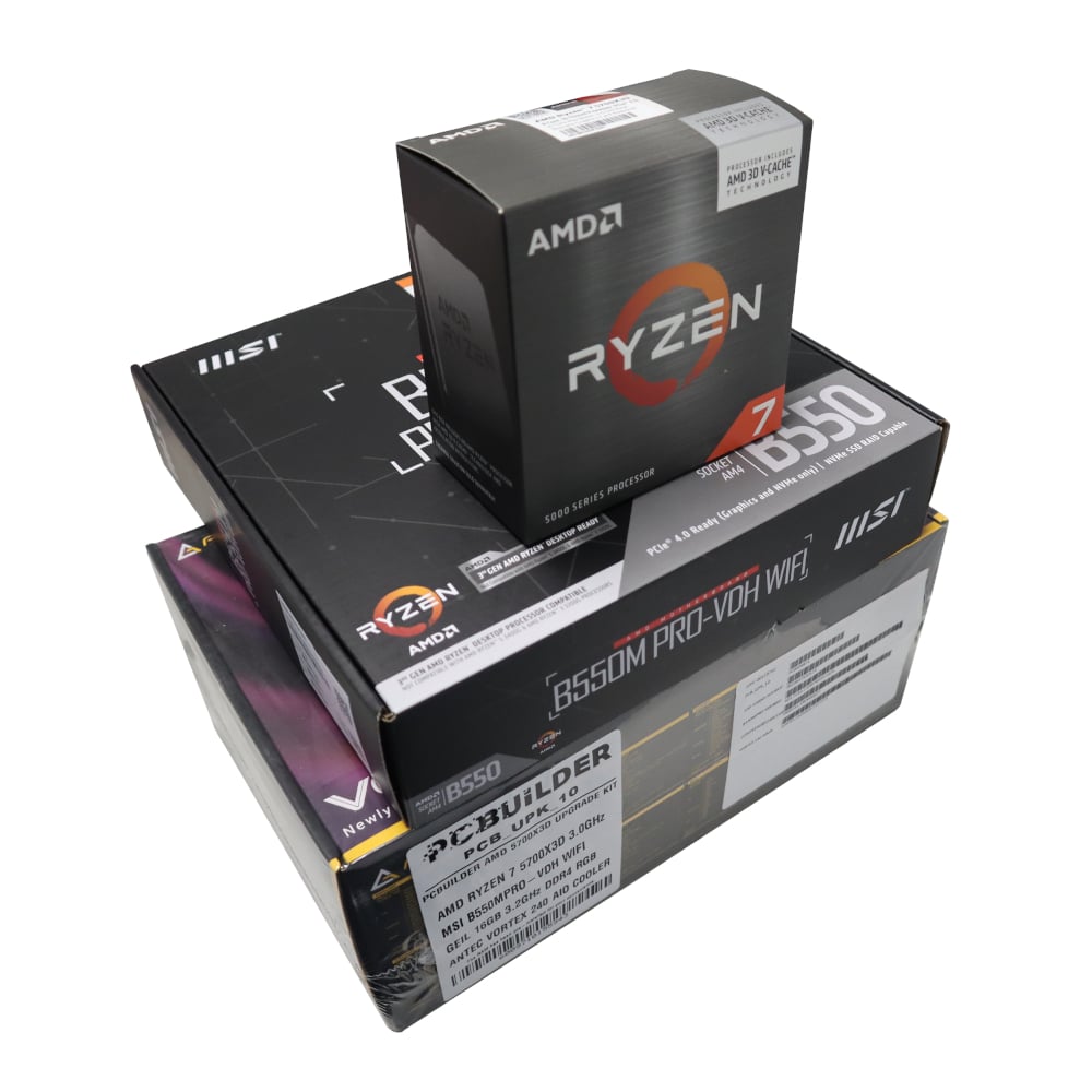 GUNMANSA PCBuilder AMD Ryzen 7 5700X3D LEVEL UP Prime Upgrade Kit