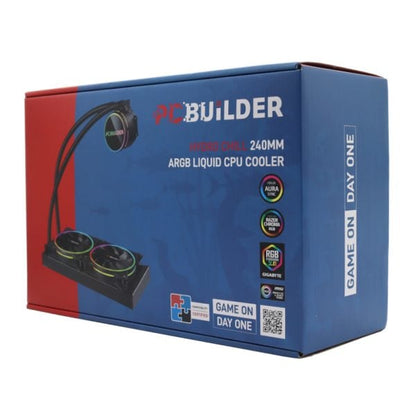 GUNMANSA PCBuilder Hydro Chill 240MM AIO Liquid CPU Cooler ARGB