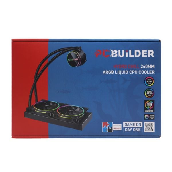 GUNMANSA PCBuilder Hydro Chill 240MM AIO Liquid CPU Cooler ARGB