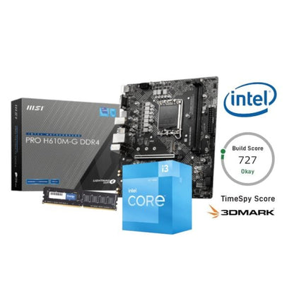 GUNMANSA PCBuilder Intel Core i3-12100 LEVEL UP Core Upgrade Kit