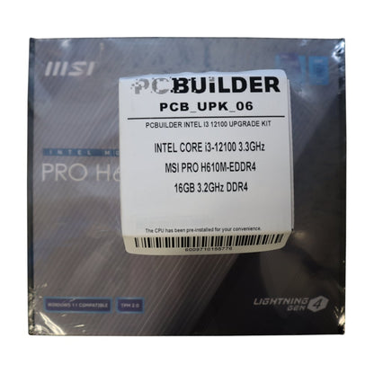 GUNMANSA PCBuilder Intel Core i3-12100 LEVEL UP Core Upgrade Kit