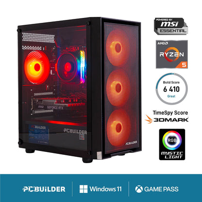 GUNMANSA PCBuilder Ryzen 5 5500 SCOUT Windows 11 Gaming PC