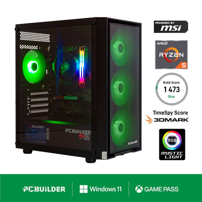 GUNMANSA PCBuilder Ryzen 5 5600GT DEFENDER Windows 11 Gaming PC