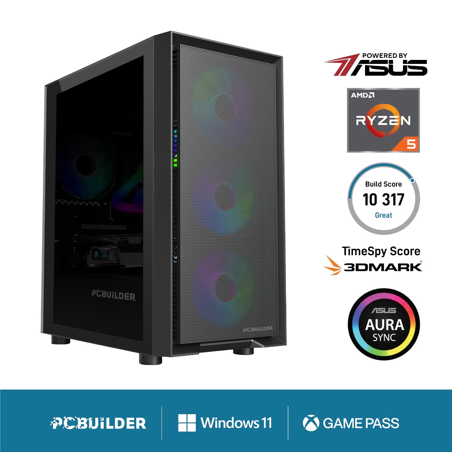 GUNMANSA PCBuilder Ryzen 5 5600X PATHFINDER Windows 11 Gaming PC