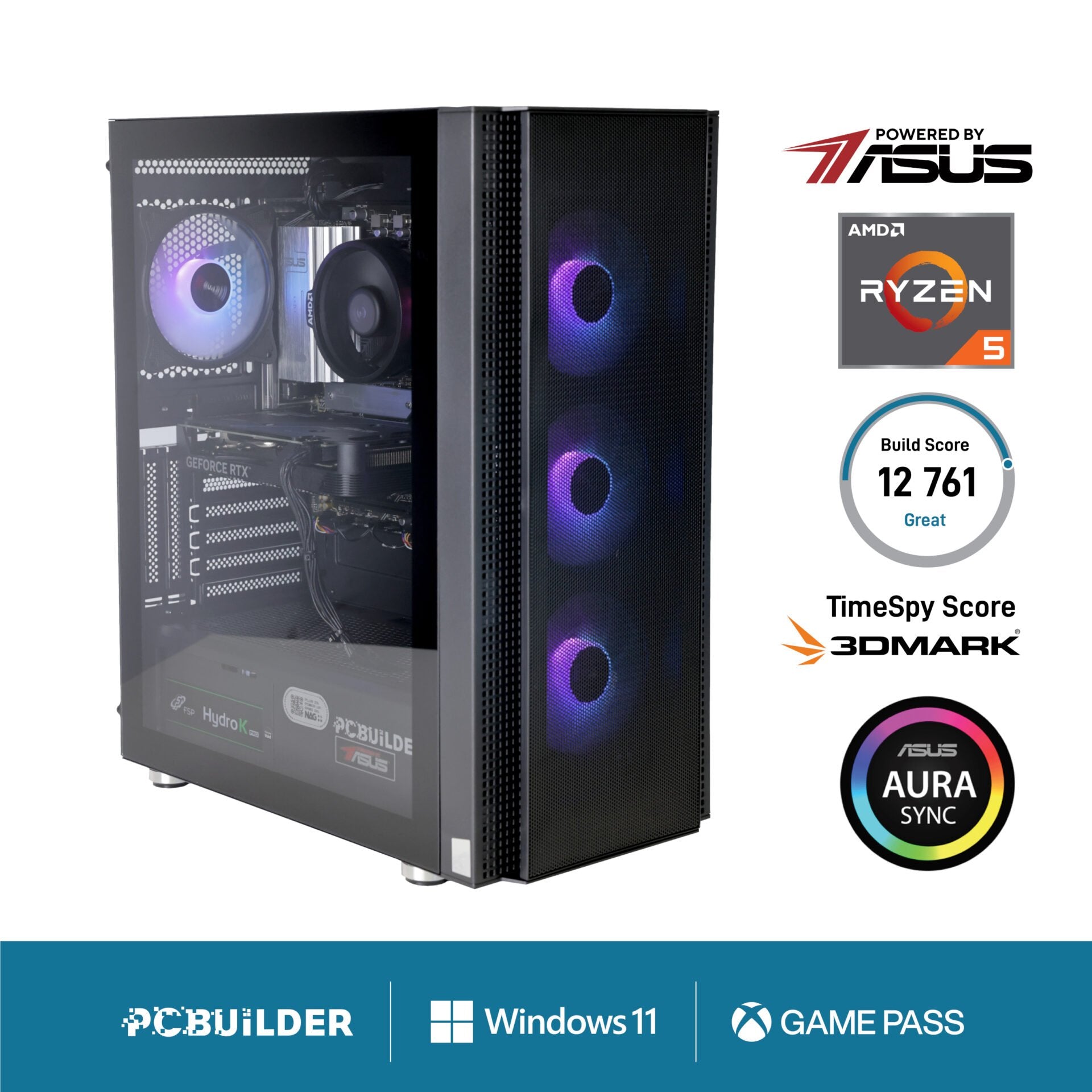 GUNMANSA PCBuilder Ryzen 5 8400F OBLIVION Windows 11 Gaming PC