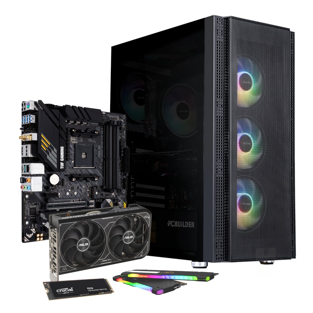 GUNMANSA PCBuilder Ryzen 7 5700X3D COMMANDER Windows 11 Gaming PC