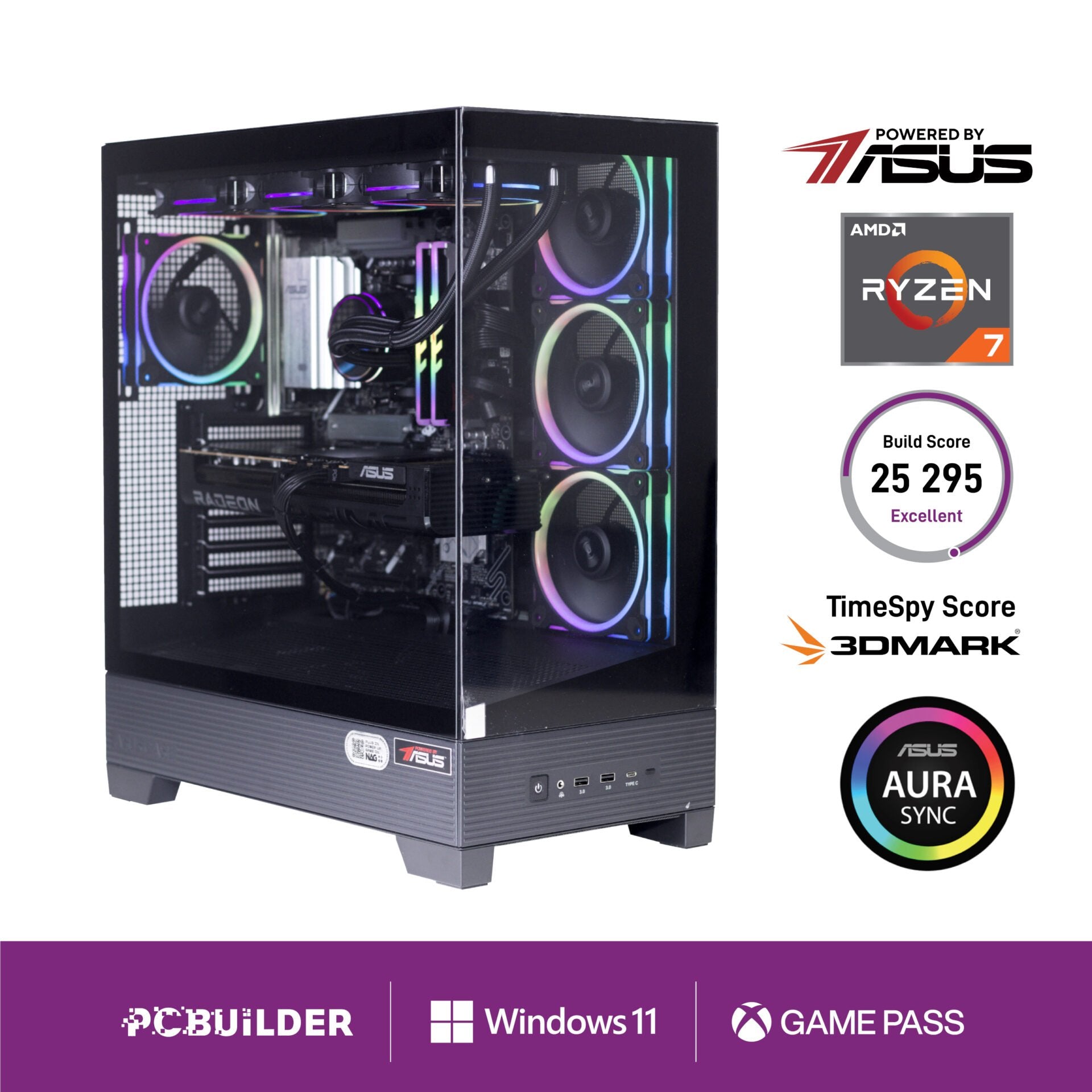 GUNMANSA PCBuilder Ryzen 7 7800X3D MAXIMUS Windows 11 Gaming PC