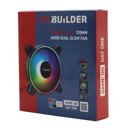 GUNMANSA PCBuilder Tempest Chill 120MM ARGB Dual Glow Fan