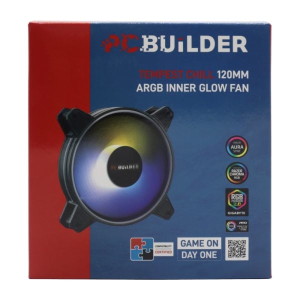 GUNMANSA PCBuilder Tempest Chill 120MM ARGB Inner Glow Fan