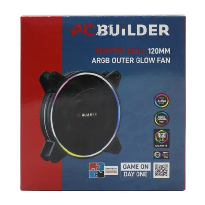 GUNMANSA PCBuilder Tempest Chill 120MM ARGB Outer Glow Fan