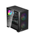GUNMANSA PCCOOLER C3D310 BK ARGB PC Case with 2 ARGB Fans Desktop Computer Case Gaming Case for M-ATX / ITX, 350MM Graphics Cards Support, 2 x 3.5 inch and 3 x 2.5 inch Storage Slots, Liquid Cooler Support, Easy Installation, Cable Storage, SPCC (Black)