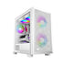 GUNMANSA PCCOOLER C3D310 WH ARGB PC Case with 2 ARGB Fans Desktop Computer Case Gaming Case for M-ATX / ITX, 350MM Graphics Cards Support, 2 x 3.5 inch and 3 x 2.5 inch Storage Slots, Liquid Cooler Support, Easy Installation, Cable Storage (White)