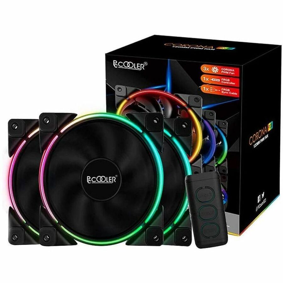 GUNMANSA PCCOOLER CORONA 3-IN-1 FRGB Cooling Fan
