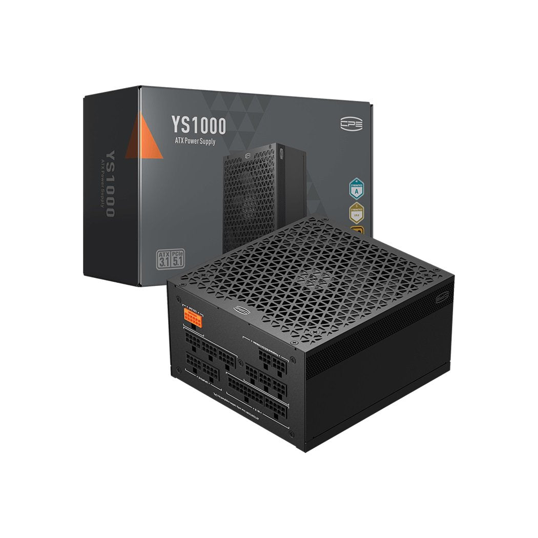 GUNMANSA PCCOOLER CPS YS1000 Power Supply, 1000W 80 Plus Gold Certified Fully Modular PCIe 5.1 & ATX 3.1 Gaming PSU, Wide Compatibility, 135mm FDB Fan, Full Japan Electrolytic Capacitors