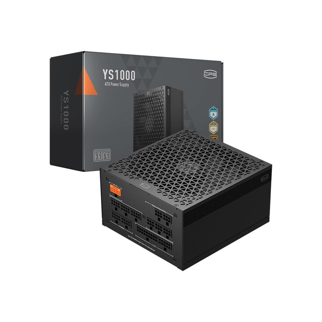 GUNMANSA PCCOOLER CPS YS1000 Power Supply, 1000W 80 Plus Gold Certified Fully Modular PCIe 5.1 & ATX 3.1 Gaming PSU, Wide Compatibility, 135mm FDB Fan, Full Japan Electrolytic Capacitors