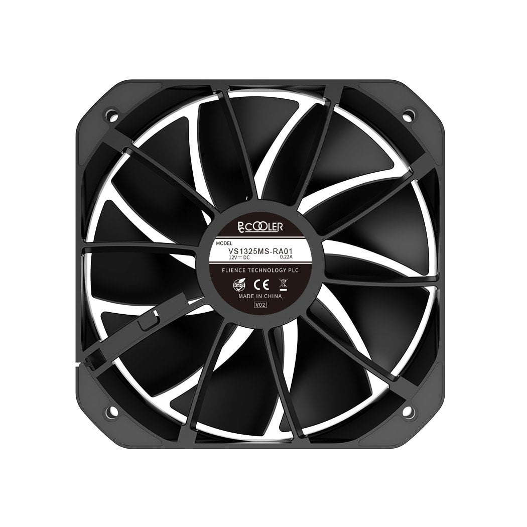 GUNMANSA PCCOOLER G6BK High Performance CPU Cooler Aluminum 130 mm Luxury Black