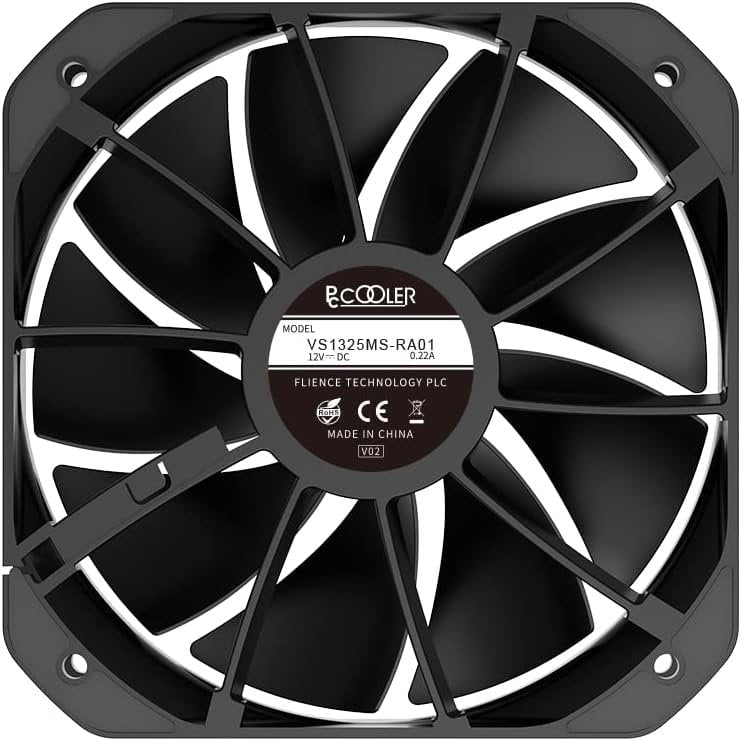 GUNMANSA PCCOOLER K6BK High Performance CPU Cooler Aluminum 130 mm Luxury Black
