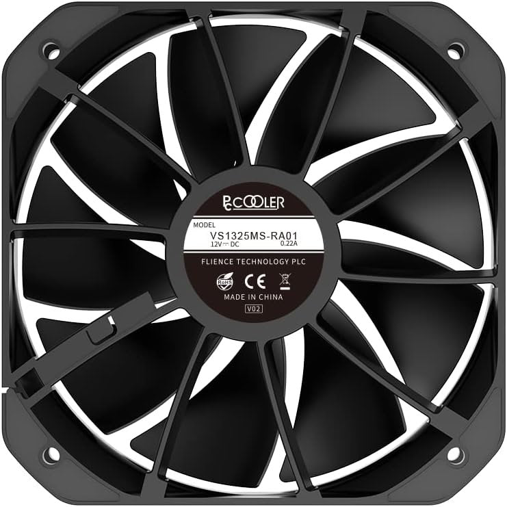 GUNMANSA PCCOOLER K6BK High Performance CPU Cooler Aluminum 130 mm Luxury Black