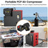 GUNMANSA PCP Air Compressor L3 4500Psi/320Bar/32Mpa,PCP Compressor with Dual 18V Lithium Batteries,Set Pressure & Auto-Shutoff,Paintaball Air Compressor Built-in Oil-Water Separator&Cooling Fan