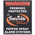 GUNMANSA Pepper Gas Skunk Warning Sign 250 x 210 x 1mm