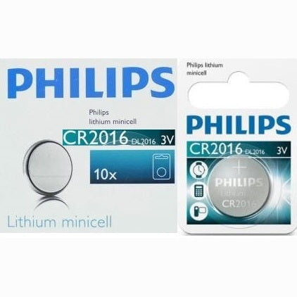 GUNMANSA Philips Minicells Battery CR2016 Lithium Sold as Box of 10