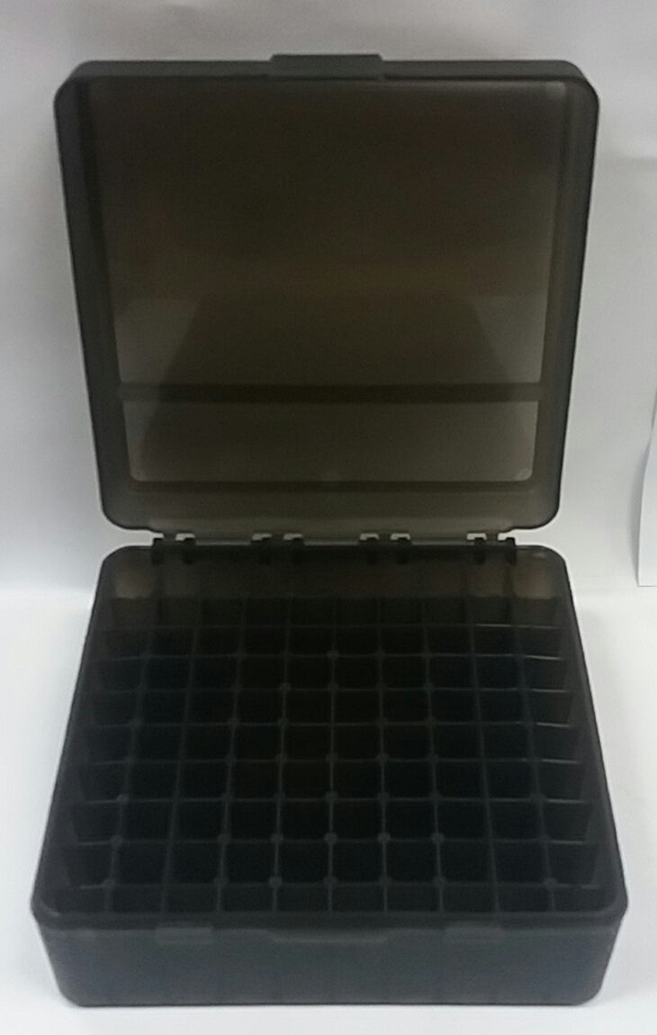 GUNMANSA Plastic Ammo Case Large Black 100-Piece
