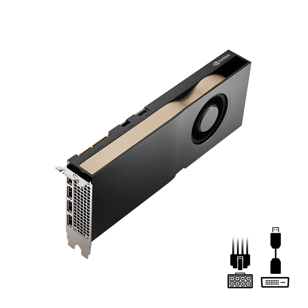 GUNMANSA PNY NVIDIA RTX A4500 PROFESSIONAL GRAPHICS CARD. PCI-EXPRESS x16 Gen 4.0; 20 GB GDDR6 ECC 320-bit; 4x DP 1.4a; Nvlink Support; H