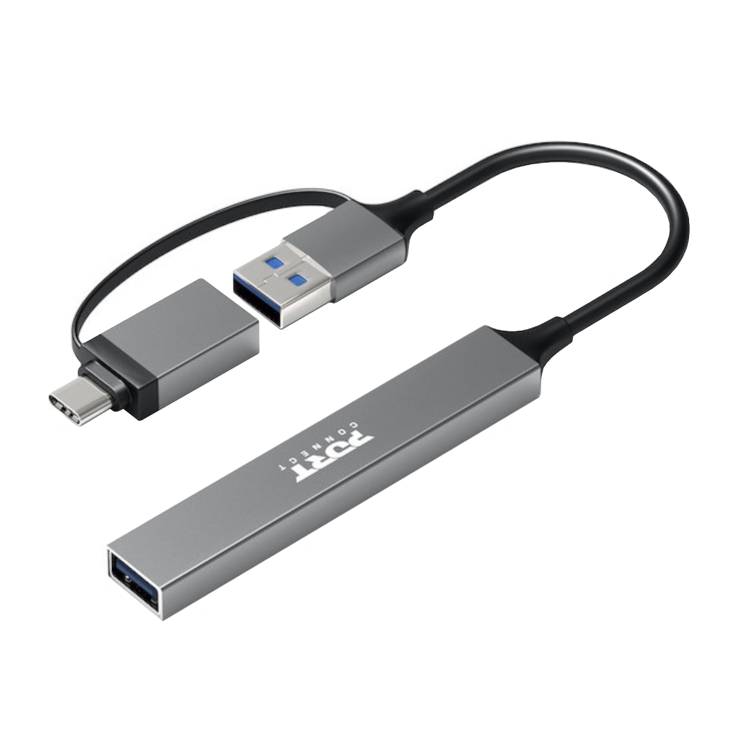GUNMANSA Port Connect USB Type-C to 4-port USB-A 3.0/2.0 Hub