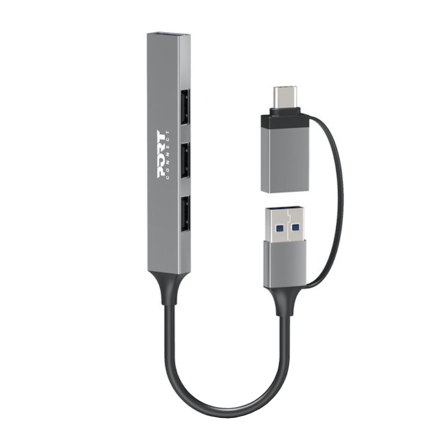 GUNMANSA Port Connect USB Type-C to 4-port USB-A 3.0/2.0 Hub