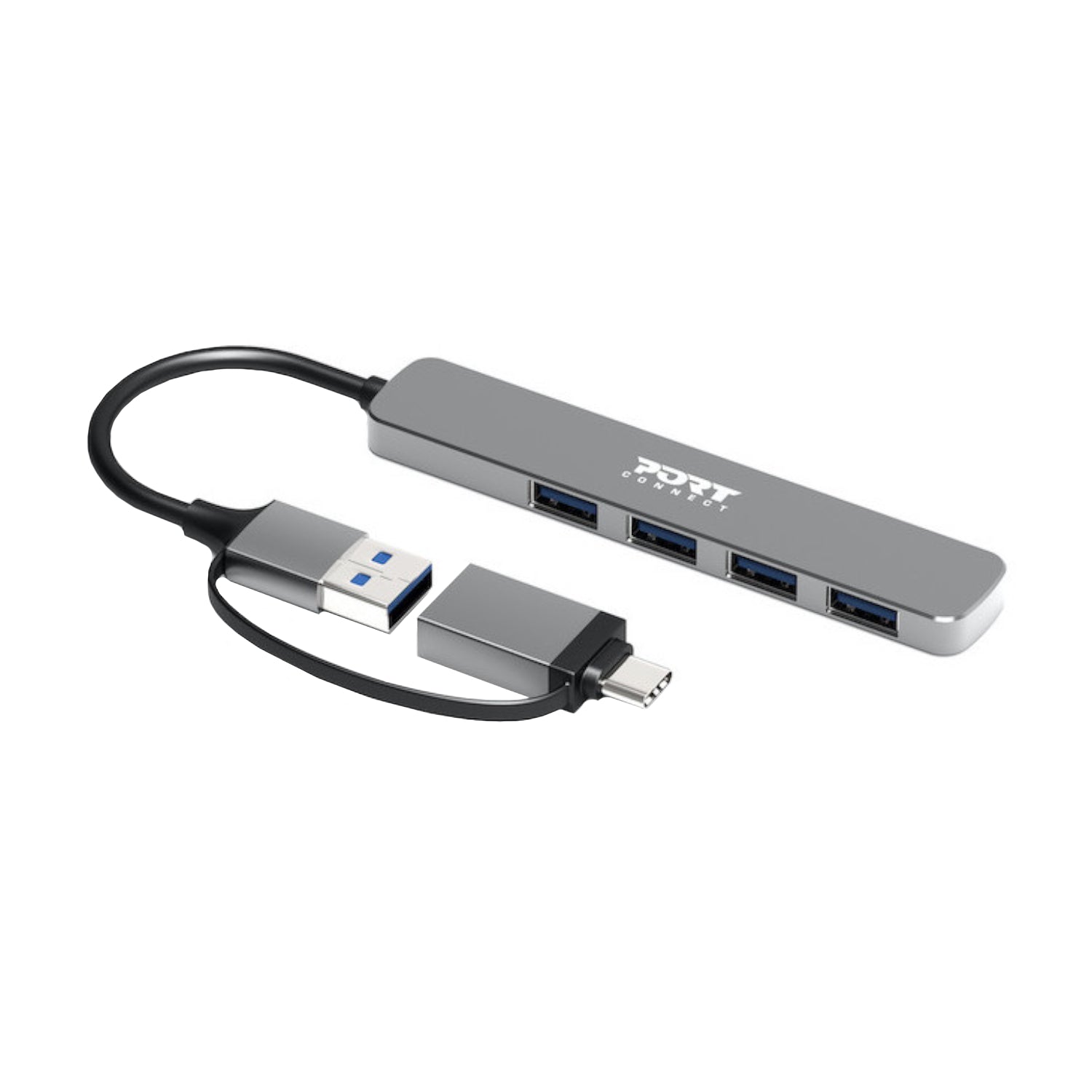 GUNMANSA Port Connect USB Type-C to 4-port USB-A 3.0 Hub