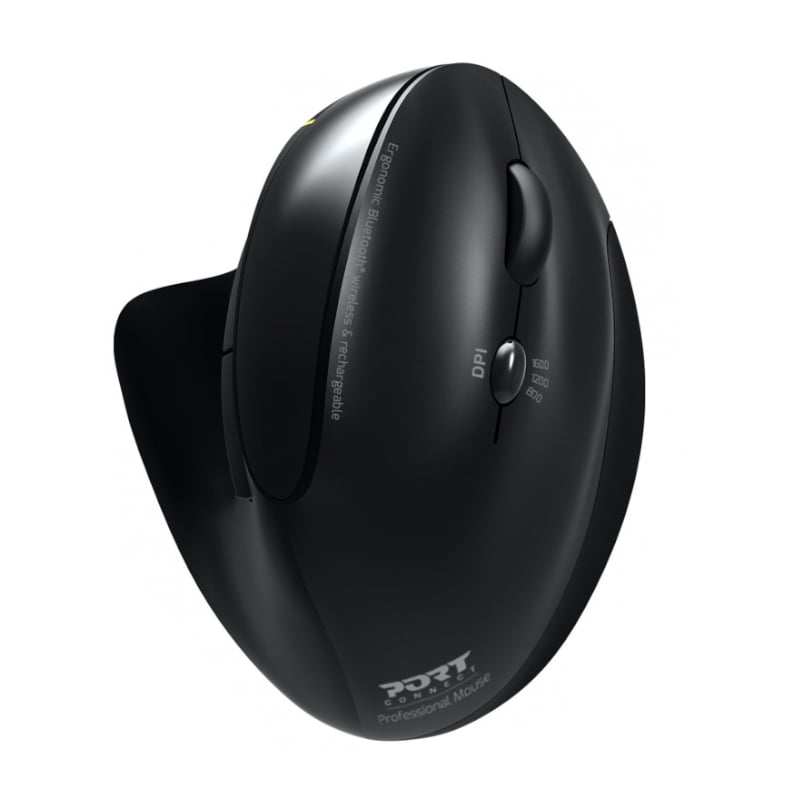 GUNMANSA Port Connect Wireless Rechargeable Ergonoc Mouse Bluetooth
- Black