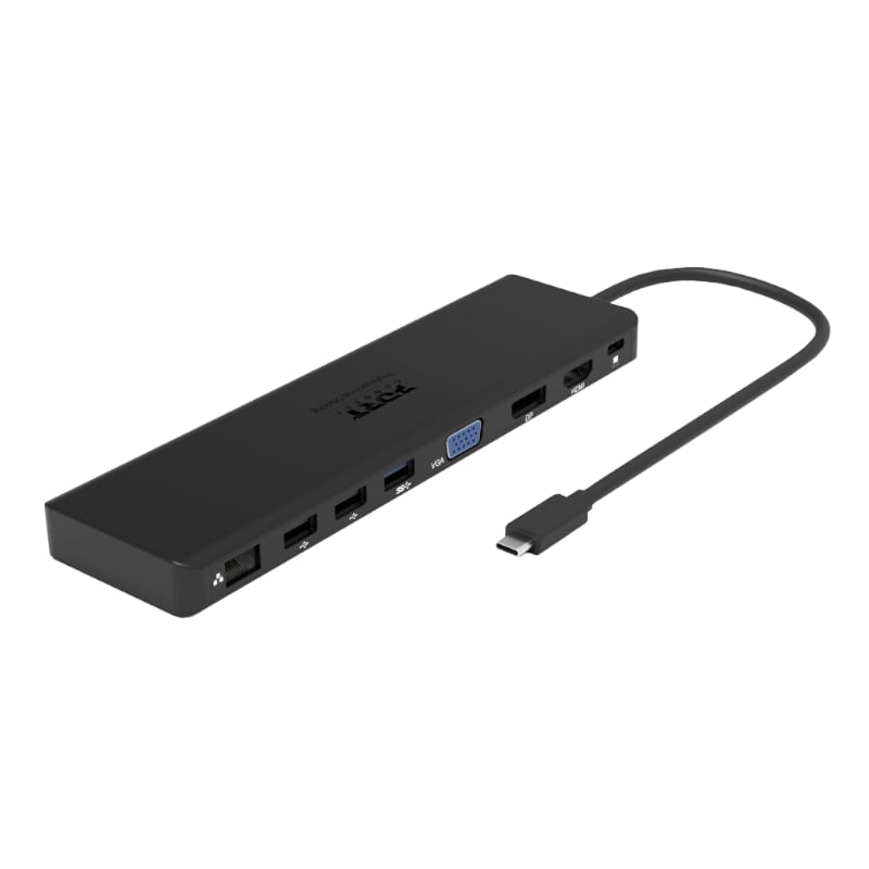 GUNMANSA Port USB Type-C 1 x USB3.1|2 x USB 3.0|2 x USB 2.0|1 xHDMI-DP-VGA| Micro+SD Card Reader|1 x Mini DP|1 x RJ45|1 x Audio-Microphone| PD 100W -Black