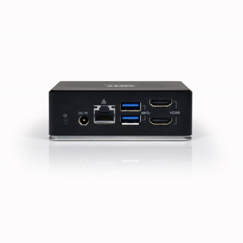 GUNMANSA Port USB Type-C to 1 x RJ45|2 x USB3.1 Gen1|2 x HDMI|1 x Type-C|1 x USB3.1 Gen1 | Apple Charging 2.4A|1 x Aux Dock - Black