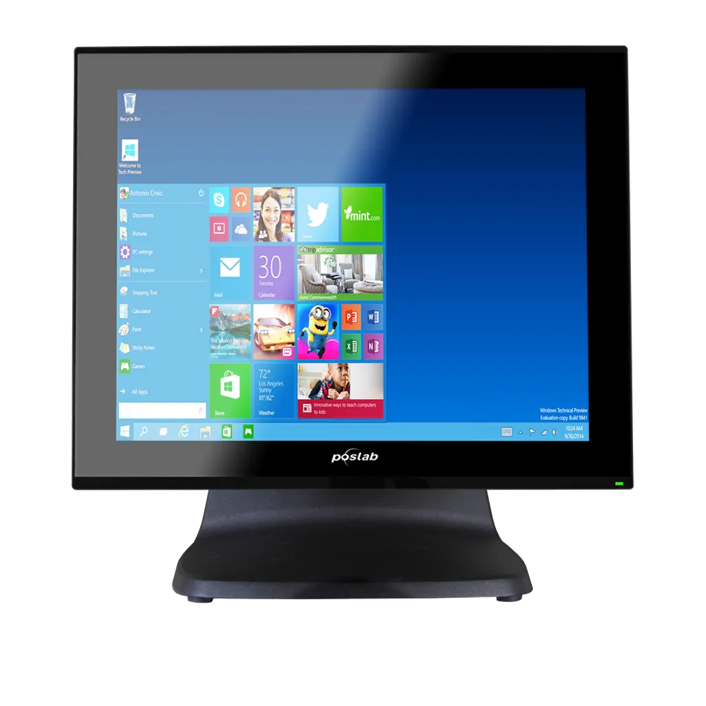 GUNMANSA Poslab 15''PCAP Touch Monitor; USB Interface; Res 1024*768; VESA 75 Compatible