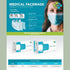 GUNMANSA PPE 3-PLY MEDICAL MASK, BLACK, BFE RATED 99.95%, BOX OF 50