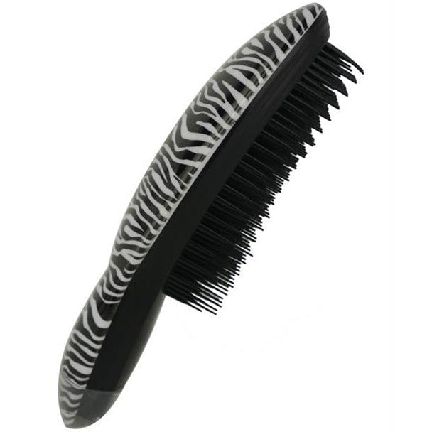 GUNMANSA Prescott Finishing Hairbrush Zebra Strip Colour
