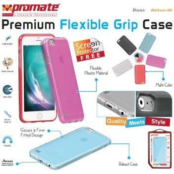 GUNMANSA Promate Akton-i6 Multi-colored flexi-grip designed case