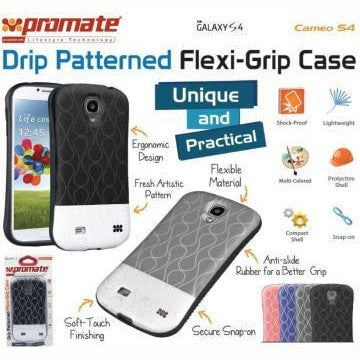GUNMANSA Promate Blue Cameo Drip Patterned FlexiGrip Snap case