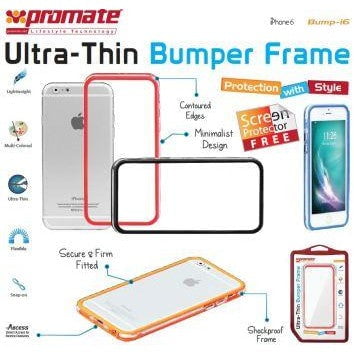 GUNMANSA Promate Bump-i6 Ultra-Thin Bumper Case