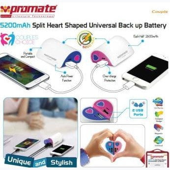 GUNMANSA Promate Couple 5200mAh Universal Back up Battery