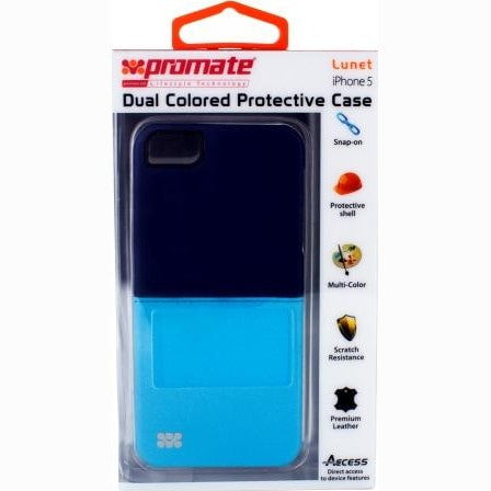 GUNMANSA Promate Dark/Light Blue Lunet iPhone 5 Durable case