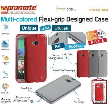 GUNMANSA Promate Flexi Grip Akton M8 Multi Colored Case