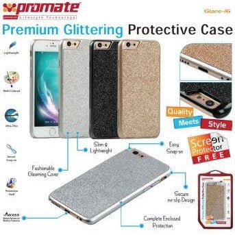 GUNMANSA Promate Gold Glare i6 Premium Glittering Protective Case
