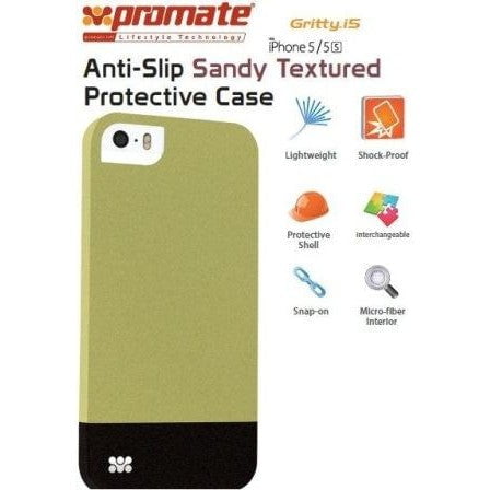 GUNMANSA Promate Green Gritty iPhone 5 Anti-Slip protective case