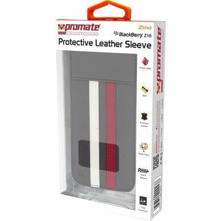 GUNMANSA Promate Grey Zino BlackBerry Z10 Protective Leather Sleeve