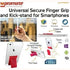 GUNMANSA Promate Gripmate Universal Smartphone Finger Grip and Kickstand Maroon