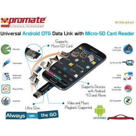 GUNMANSA Promate Kitkater Universal Android OTG Data link with Micro