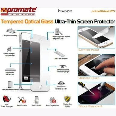 GUNMANSA Promate Primeshield.Ip5 Premium Ultra-Thin Tempered